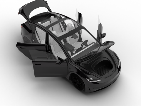 Tesla Model 3 Perfomance 2024 HQ 3D Модель