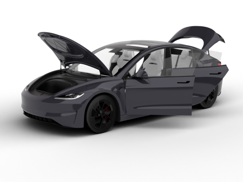 Tesla Model 3 Perfomance 2024 HQ Model 3D
