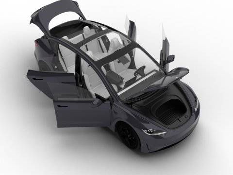 Tesla Model 3 Perfomance 2024 HQ 3D Модель