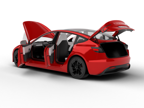 Tesla Model 3 Perfomance 2024 HQ 3D Модель