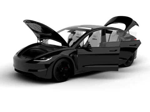 Sede centrale Tesla Model 3 Performance 2024 Modello 3D