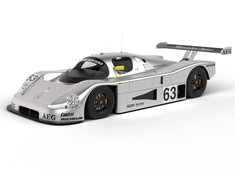 Mercedes Benz C9 GT 1987 Sauber Racing 3D Модель