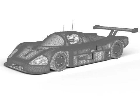 Mercedes Benz C9 GT 1987 Sauber Racing 3D Model