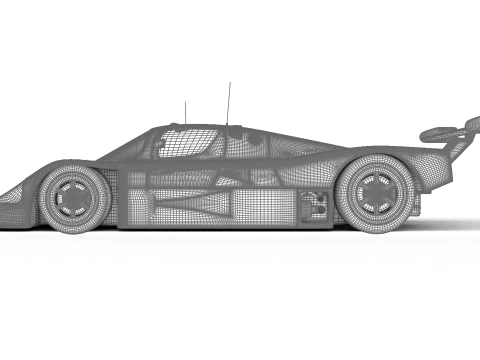 Mercedes Benz C9 GT 1987 Sauber Racing 3D Model