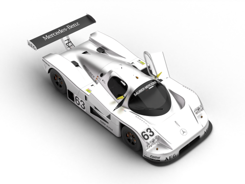Mercedes Benz C9 GT 1987 Sauber Racing HQ Modello 3D
