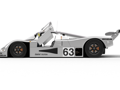 Mercedes Benz C9 GT 1987 Sauber Racing HQ Modello 3D