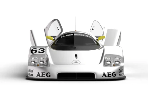 Mercedes Benz C9 GT 1987 Sauber Racing HQ 3D Model