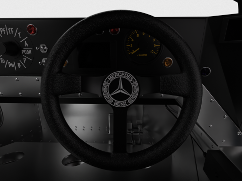 Mercedes Benz C9 GT 1987 Sauber Racing HQ Modello 3D