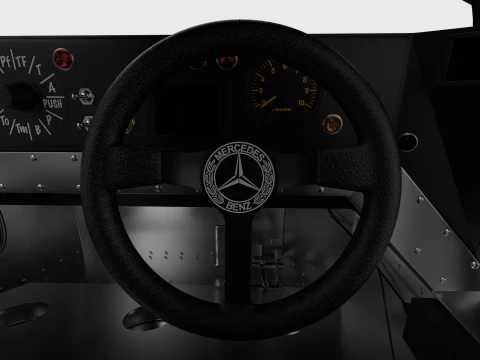 Mercedes Benz C9 GT 1987 Sauber Racing HQ 3D Model