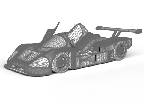 Mercedes Benz C9 GT 1987 Sauber Racing HQ 3D Model
