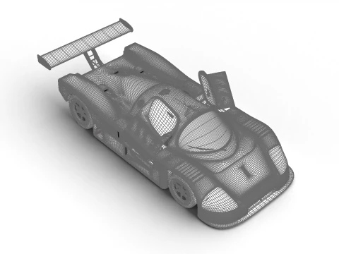 Mercedes Benz C9 GT 1987 Sauber Racing HQ 3D Model