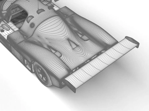 Mercedes Benz C9 GT 1987 Sauber Racing HQ 3D Model