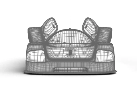 Mercedes Benz C9 GT 1987 Sauber Racing HQ 3D Model