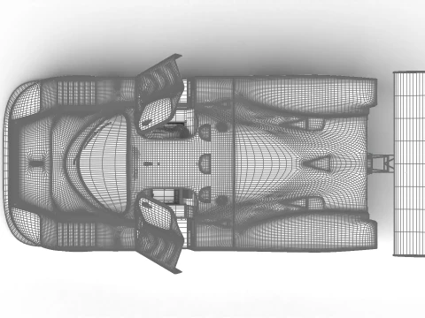 Mercedes Benz C9 GT 1987 Sauber Racing HQ 3D Model