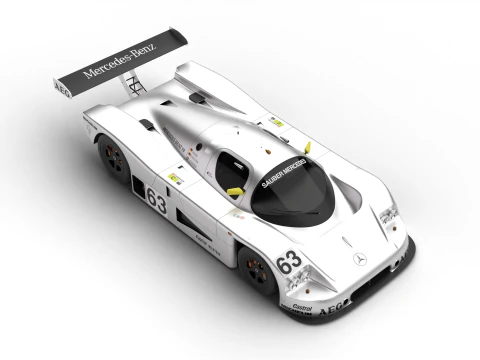 Mercedes Benz C9 1987 Sauber Corrida Modelo 3D