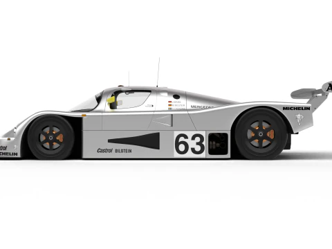 Mercedes Benz C9 1987 Sauber Corrida Modelo 3D