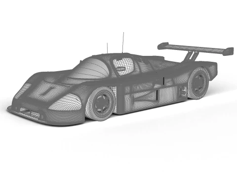 Mercedes Benz C9 1987 Sauber Corrida Modelo 3D