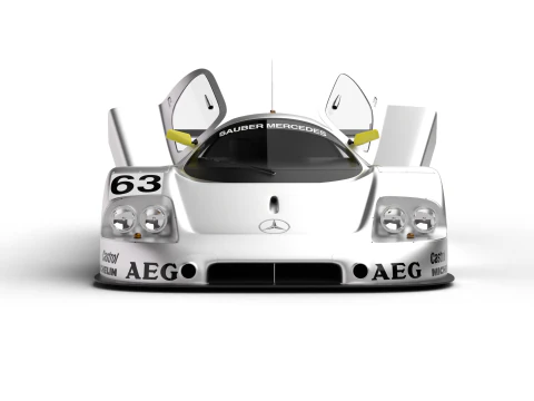 Mercedes Benz C9 1987 Sauber Racing HQ 3D Model