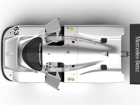 Mercedes Benz C9 1987 Sauber Racing HQ Modèle 3D