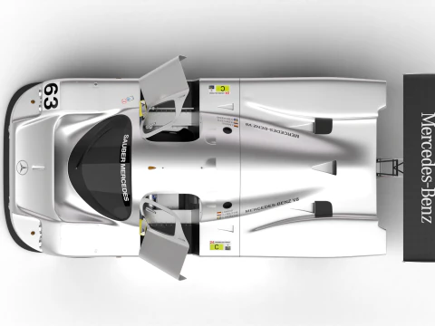 Mercedes Benz C9 1987 Sauber Racing HQ 3D Model