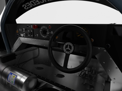 Mercedes Benz C9 1987 Sauber Racing HQ 3D Model