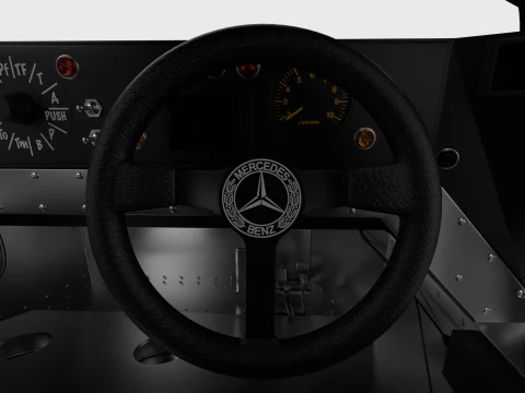 Mercedes Benz C9 1987 Sauber Racing HQ 3D Model