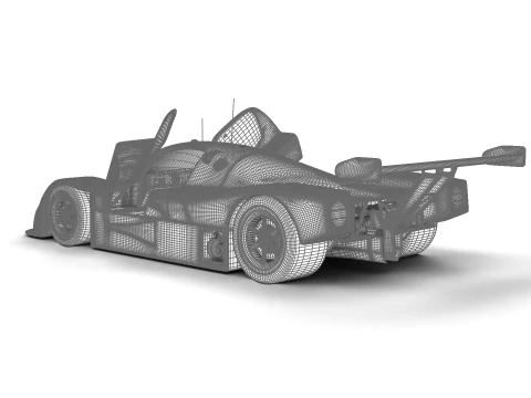 Mercedes Benz C9 1987 Sauber Racing HQ 3D Model