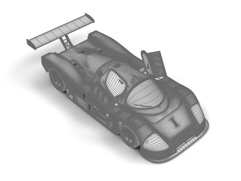 Mercedes Benz C9 1987 Sauber Racing HQ Modèle 3D