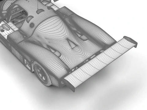 Mercedes Benz C9 1987 Sauber Racing HQ 3D Model