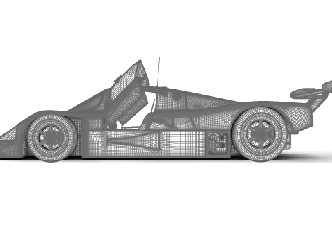 Mercedes Benz C9 1987 Sauber Racing HQ Modèle 3D