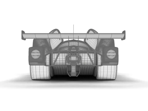 Mercedes Benz C9 1987 Sauber Racing HQ 3D Model