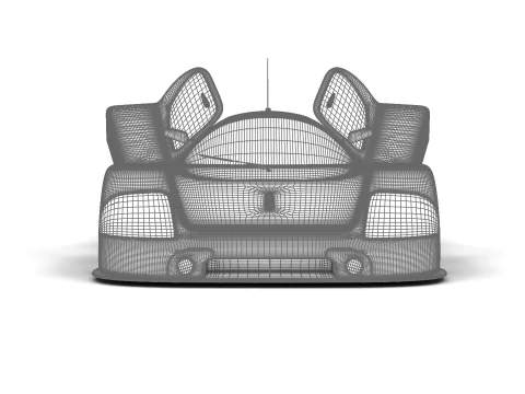 Mercedes Benz C9 1987 Sauber Racing HQ 3D Model