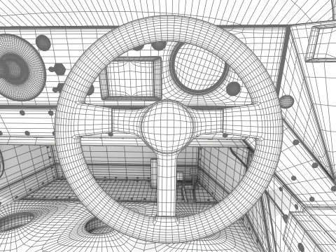 Mercedes Benz C9 1987 Sauber Racing HQ 3D Model