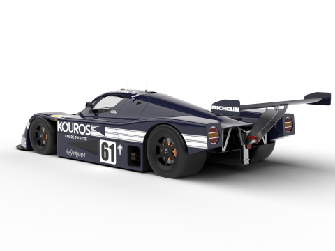 Mercedes Benz C9 Hasegawa 1987 Sauber Kouros Racing 3D 모델