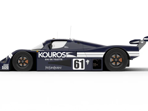 Mercedes Benz C9 Hasegawa 1987 Sauber Kouros Racing 3D Model