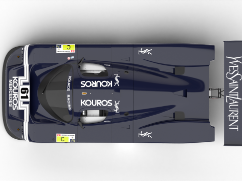 Mercedes Benz C9 Hasegawa 1987 Sauber Kouros Racing 3D 모델