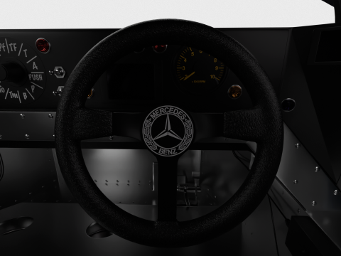 Mercedes Benz C9 Hasegawa 1987 Sauber Kouros Racing 3D 모델