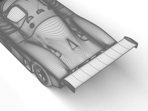 Mercedes Benz C9 Hasegawa 1987 Sauber Kouros Racing 3D 모델