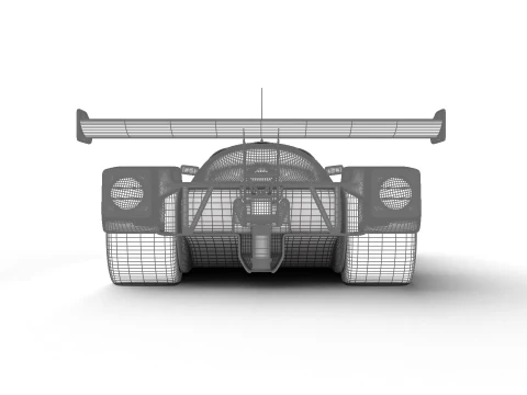 Mercedes Benz C9 Hasegawa 1987 Sauber Kouros Racing 3D Model