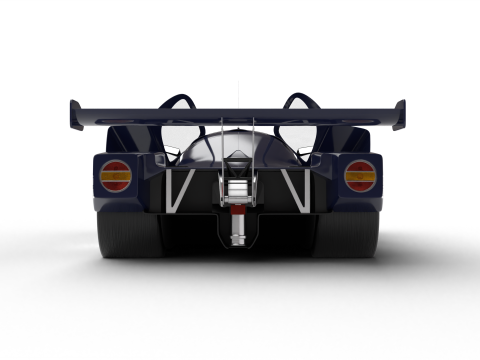 Mercedes Benz C9 Hasegawa 1987 Sauber Kouros Racing HQ 3Dモデル