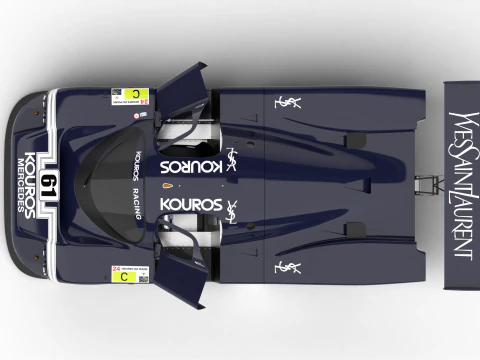 Mercedes Benz C9 Hasegawa 1987 Sauber Kouros Racing HQ 3D Model