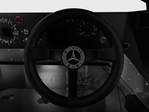 Mercedes Benz C9 Hasegawa 1987 Sauber Kouros Racing HQ 3Dモデル