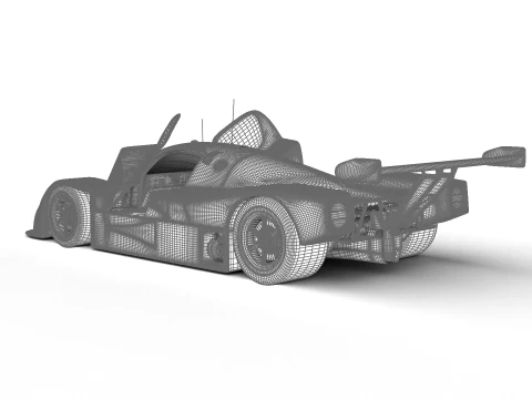 Mercedes Benz C9 Hasegawa 1987 Sauber Kouros Racing HQ 3D Model