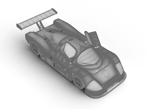 Mercedes Benz C9 Hasegawa 1987 Sauber Kouros Racing HQ 3Dモデル