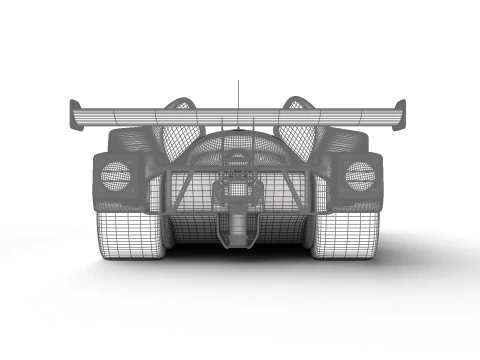 Mercedes Benz C9 Hasegawa 1987 Sauber Kouros Racing HQ 3D Model