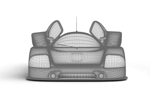 Mercedes Benz C9 Hasegawa 1987 Sauber Kouros Racing HQ 3D Model