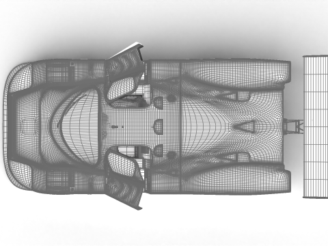 Mercedes Benz C9 Hasegawa 1987 Sauber Kouros Racing HQ 3Dモデル