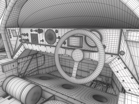 Mercedes Benz C9 Hasegawa 1987 Sauber Kouros Racing HQ 3Dモデル