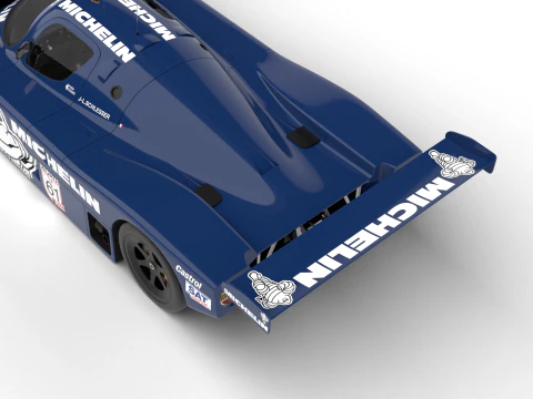 Mercedes Benz C9 1987 Sauber Racing 3D Model