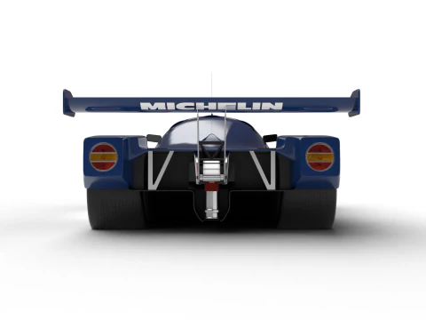 Mercedes Benz C9 1987 Sauber Racing 3D Model
